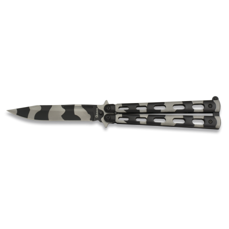 Couteau papillon Albainox 02077 gris et noir