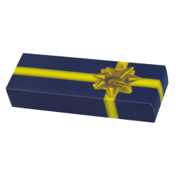 Boîte cadeau bleu/jaune 97 x 36mm