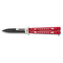 Couteau papillon Albainox 36236 manche rouge
