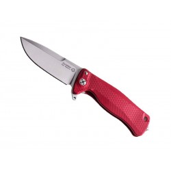 Couteau LionSteel SR22 aluminium rouge