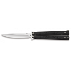 Couteau papillon Albainox 02152 manche noir acier