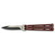 Couteau papillon Albainox rouge lame acier manche alu 02146