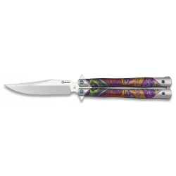 Couteau papillon Colorful Albainox 02149 décor 3D