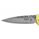 Couteau Mcusta Tsuchi MC-164D aluminium jaune damas