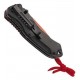 Couteau Herbertz ABS noir alu rouge inox + cordon
