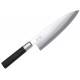 Couteau Deba KAI Wasabi Black - lame 10,5 cm