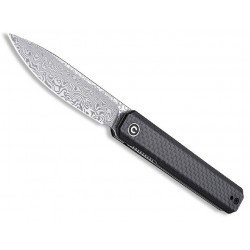 Couteau Civivi Exarch G10 noir/fibre de carbone damas