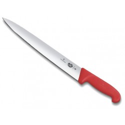Couteau tranchelard Victorinox fibrox rouge lame 30cm