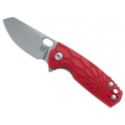 Couteau Fox Baby Core rouge stonewashed