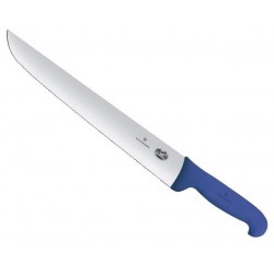 Couteau à poisson Victorinox lame dentée 36cm manche fibrox bleu