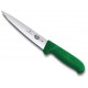 Couteau à saigner/désosser Victorinox lame pointe milieu fibrox vert